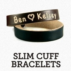 Slim Cuff Leather Bracelet