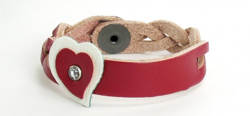 Red Heart ID Personalized Bracelet