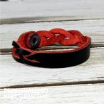 Black with Red ID Engraved Bracelet