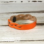Orange ID Engraved Bracelet