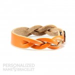 Orange ID Personalized Bracelet Side