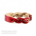 Red ID Personalized Bracelet Side